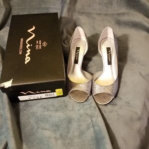 Nina shoes silver Fern